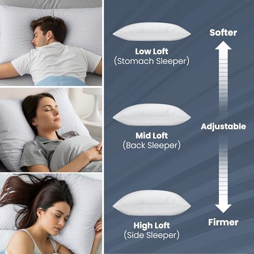 Utopia Bedding Shredded Memory Foam Pillows, Cooling Pillow, 1 Pack - Image 5
