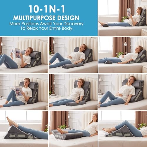 MEGCXIT Wedge Pillow Set for After Surgery, Bed Wedge - Image 2