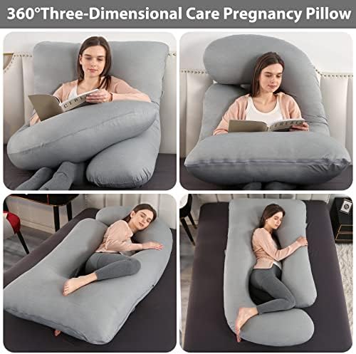 Elover U Shaped Pregnancy Pillow, Full Body Maternity Support - Image 3