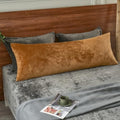 PHF Super Soft Velvet Zippered Body Pillowcase, No Insert, 1 Pack Luxury Cozy by PHF