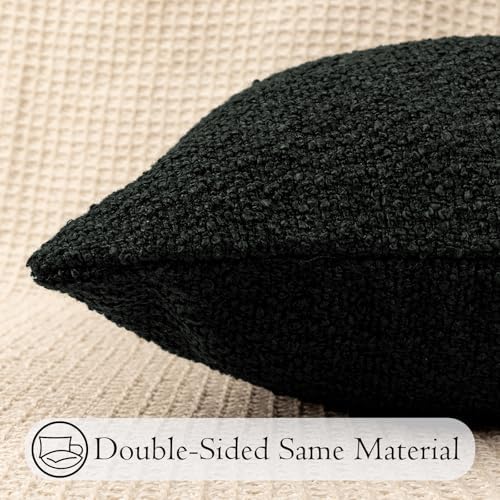 JoraLion 20x54 inch Neutral Boucle Body Pillow Cover - Image 6