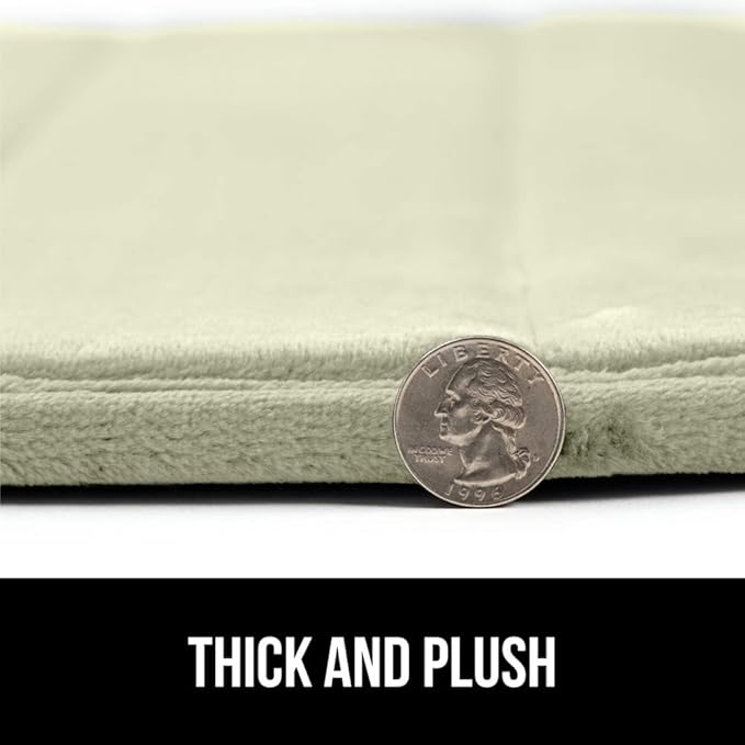 GORILLA GRIP Memory Foam Bath Mat, Soft Absorbent US Designed Bathroom Rug, Gripping Dots Machine Washable Bathmat, Cushioned Floor Mats, Shower Sink Rugs Room Décor Accessories, 30x20 Sage