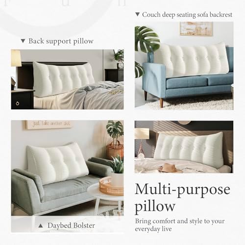 Headboard Pillow Queen, Bed Wedge Pillow Headboard Headrest - Image 6