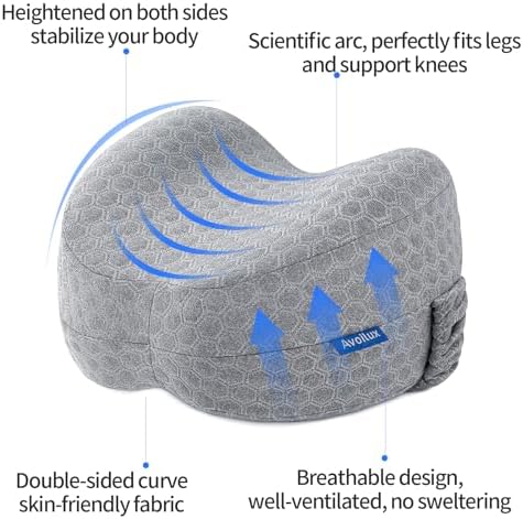 Side Sleeper Heart-Shaped Knee Pillow, Memory Foam Leg Positioning Pillow - Image 5