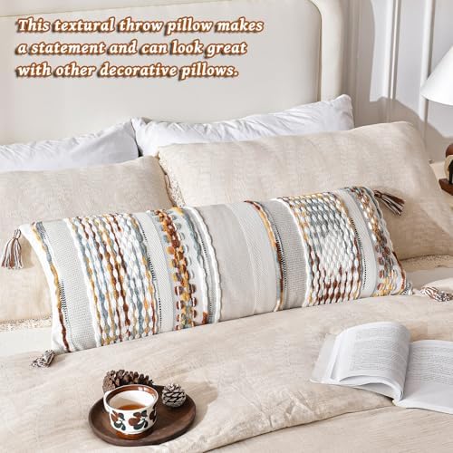 AmHoo Chenille Striped Textured Boho Throw Pillow Covers Aesthetic - Image 5