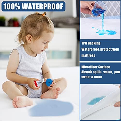 1 Pack Twin Size Waterproof Mattress Protector, Breathable Mattress Cover - Image 2