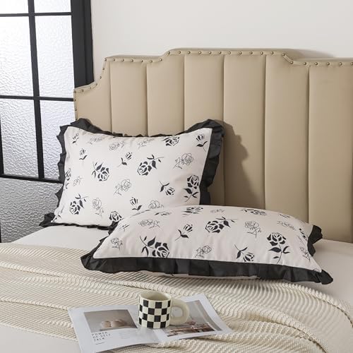 H HOUSEHOLD Brushed Microfiber Ruffled Envelope Pillowcase - Image 2