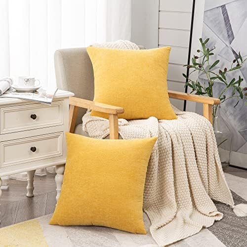 GAWAMAY Decorative Square Throw Pillow Covers 18"x18" Inch Set of 2, Super Soft - Image 4