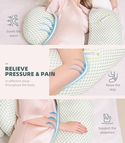 Oternal Pregnancy Pillow for Pregnant Women, Soft Pregnancy Body Pillow - Image 4