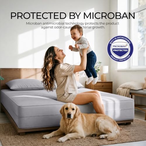 FAUNNA 100% Cotton Mattress Encasement Bed Bug Dust Mite Cover, Full 16 - Image 2