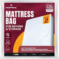 Pack of 2 King Mattress Bag for Moving, Storage & Disposal, 4 Mil Thick by UTOPIAHOME