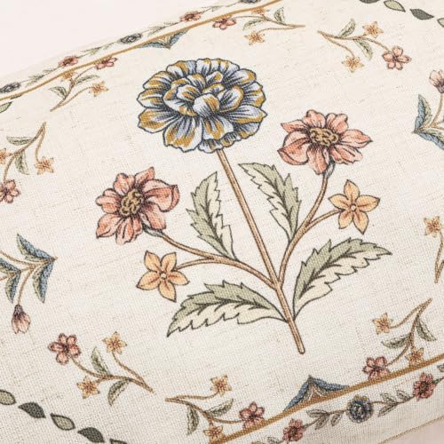 ISAENNE Designer Vintage Linen Throw Pillow Cover - Image 5