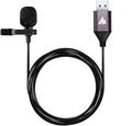 MAONO USB Lavalier Microphone, 192KHZ/24BIT Plug & Play Omnidirectional Lapel Shirt Collar Clip on Mic for PC, Computer, Mac, Laptop, YouTube, Skype, Recording, Podcasting, Gaming, AU-UL10