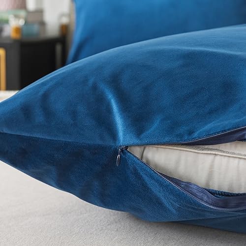 H HOUSEHOLD Set of 2 Velvet Queen Size Pillowcase, Soft and Cozy Luxury Fuzzy - Image 4