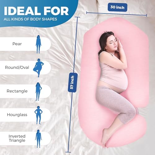 Pregnancy Pillows for Sleeping – 57-Inch Maternity Pillow for Pregnant Women - Image 4