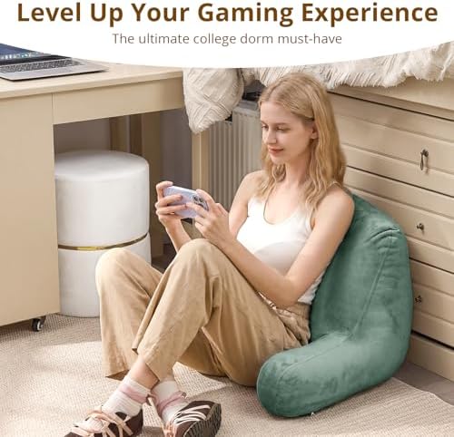 Sasttie Reading Pillow for Bed, Back Pillow for Sitting Up - Image 5