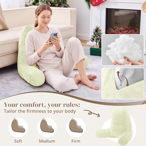 Sasttie Reading Pillow for Bed, Back Pillow for Sitting Up - Image 3