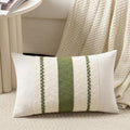 Fancy Homi Set of 1 Boho Moss Green Long Lumbar Decorative Throw Pillow Cover by Fancy+Homi