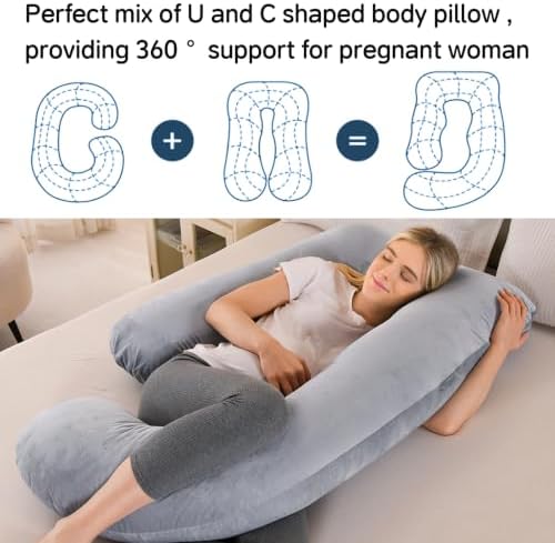 U Shaped Pregnancy Pillow for Sleeping, Maternity Pillow for pregnant women - Image 4