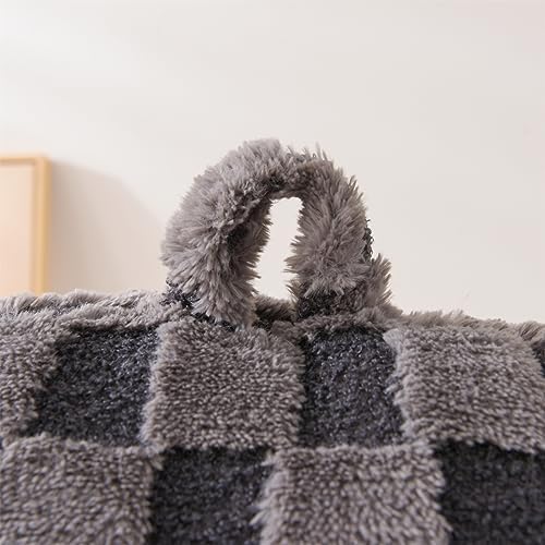 Aimuan Checkered Reading Pillow Bed Rest Wedge Backrest Checkerboard Pillow - Image 6