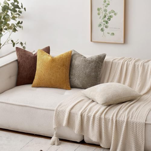 MIULEE Dercorative Lumbar Throw Pillow Covers 12x20 Red Brown 2 Pack - Image 7