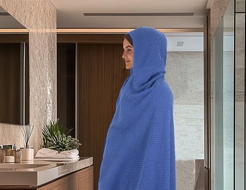 COTTON CRAFT Hooded Bath Towel for Adults – 100% Cotton Waffle Weave Towel - Image 5