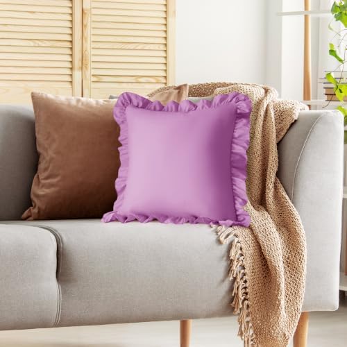 KKJIAF 2 Pack Ruffle Pillow Cases 26x26 Inches - Image 5