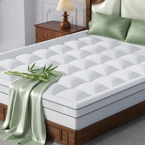 3 Inch Thick King Size Mattress Topper Pillow Top Mattress Bed Pad by Qocismile