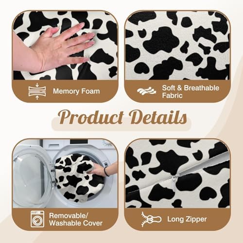 Knee Pillow for Back Sleeping – Half Moon Bolster Pillow for Under Knee While - Image 4