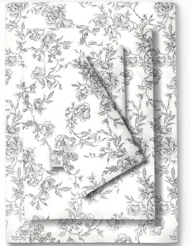 Feather & Stitch 100% Cotton Sateen 500 TC Queen Size Bed Sheet Set by FEATHERSTITCHNEWYORK