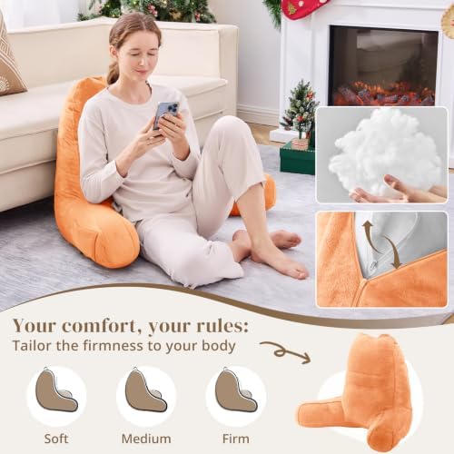 Sasttie Reading Pillow for Bed, Back Pillow for Sitting Up - Image 3