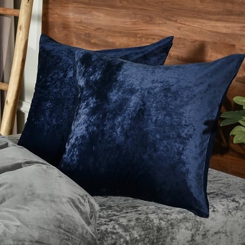 PHF Truly Velvet Throw Pillow Covers, No Insert, 2 Pack Color Gradient Cushion by PHF