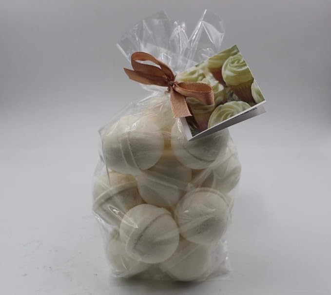 Spa Pure Honey Almond Bath Bombs 1 OZ Each – Handmade in USA with Shea, Mango and Cocoa Butter - Ultra Moisturizing and Best for All Skin Types – Count 14