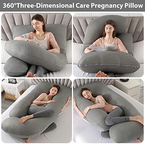 Elover U Shaped Pregnancy Pillow, Full Body Maternity Support - Image 2