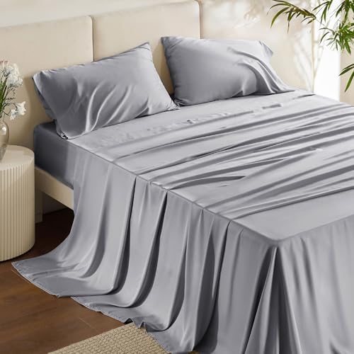 Bedsure PureWoven 100% Rayon Derived from Bamboo, Full Size Sheets by BEDSURE