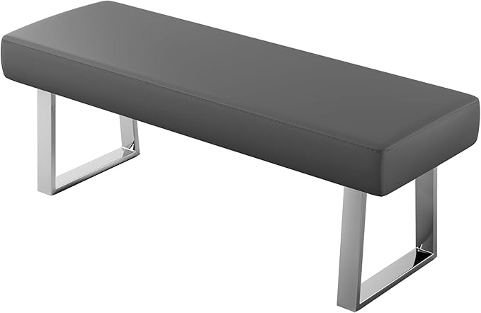 JIEXI Bedroom Bench, Bed end upholstered Bench, Indoor Corner Small Footstool with Metal Legs, for Kitchen entryway Dining Room and Living Room Window