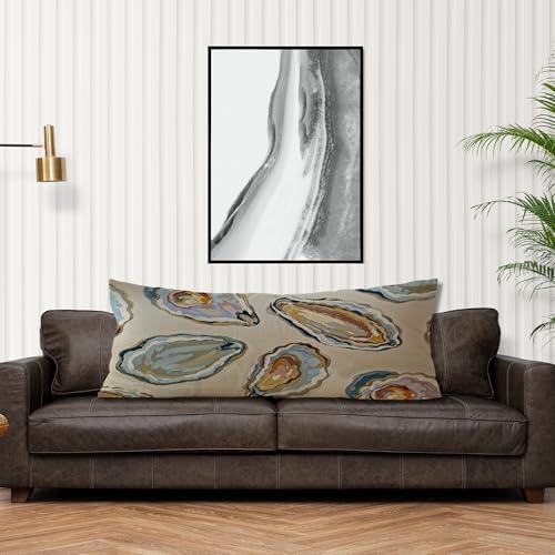 Coastal Beach Oyster Body Pillow Covers 20x54, Beachy Room Decor Aesthetic - Image 4