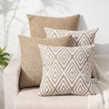 HPUK Throw Pillow Covers 20x20, Light Brown Couch Pillow Covers by HPUK