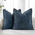 HPUK Chenille Throw Pillow Covers 18x18 Inch, Soft Woven Texture by HPUK
