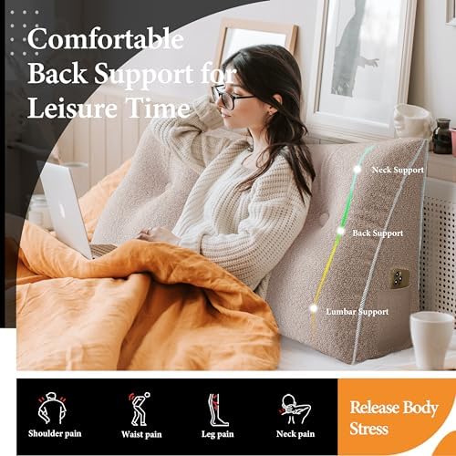 10 lbs Thickened Wedge Pillow Headboard Body Positioner Bed Wedge Pillow - Image 2