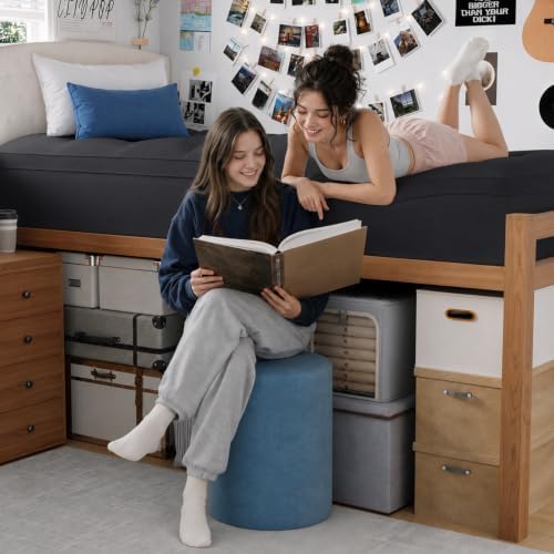 ELEMUSE Twin XL Black Mattress Topper - Image 6