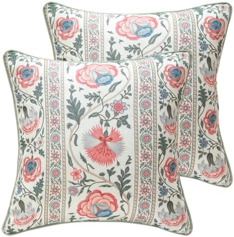 ISAENNE Designer Linen Throw Pillow Cover by Isaennehomedecoration