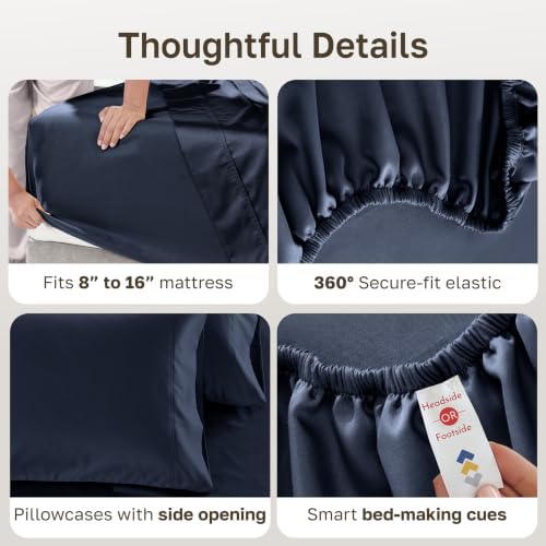California Design Den Luxury 600 Thread Count California King Sheets Set - Image 4