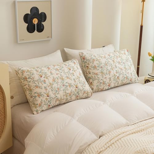 ECOCOTT 2 Pack Pillowcase King Size, Floral Pillow Cases Set - Image 5