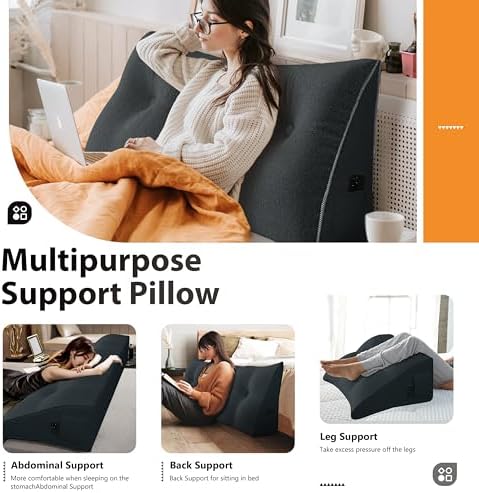 10 lbs Thickened Wedge Pillow Headboard Body Positioner Bed Wedge Pillow - Image 4