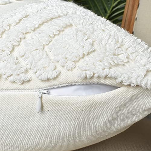 Boho Throw Pillow Covers 20x20 Tufted Tassels - Image 7