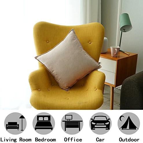 Jeanerlor Set of 2 20"x20" Yellow Pillowcase - Image 3