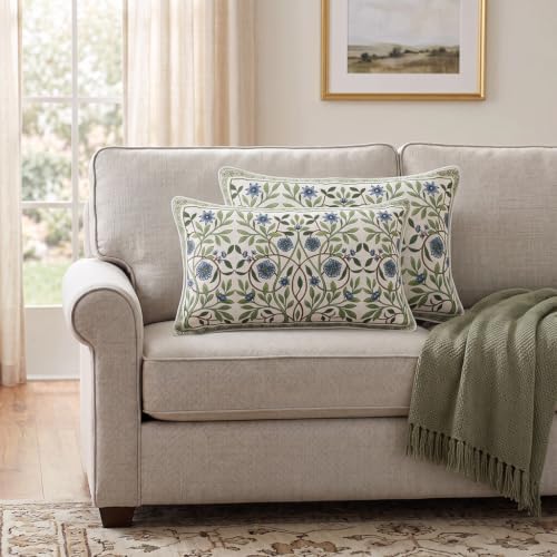 ISAENNE Designer Vintage Linen Throw Pillow Cover - Image 7