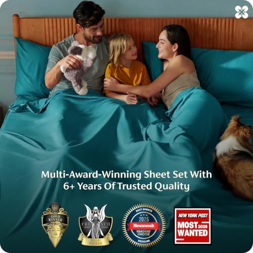 Bedsure PureWoven 100% Rayon Derived from Bamboo, King Size Sheets Set - Image 3