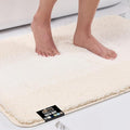 GORILLA GRIP Ultra Soft Plush Bathroom Rugs with Textured Rubber Backing, 34 x 24 Absorbent Quick Dry Bath Mat, Machine Washable Shower Mats, Home Décor Accessories Bathmat Rug Essentials, Ivory
